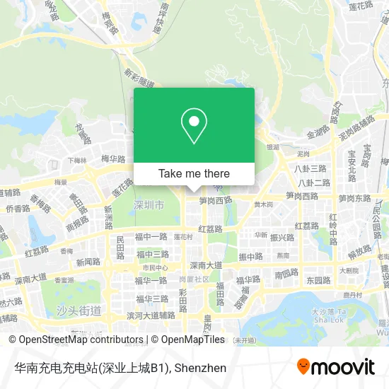 华南充电充电站(深业上城B1) map