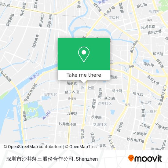 深圳市沙井蚝三股份合作公司 map
