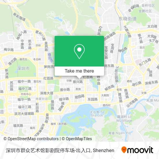 深圳市群众艺术馆影剧院停车场-出入口 map