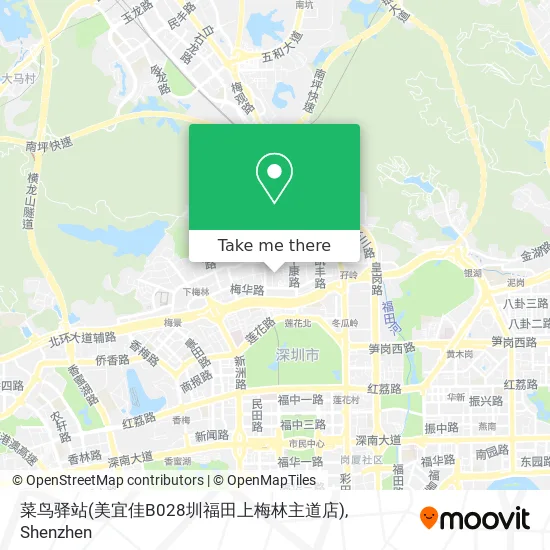 菜鸟驿站(美宜佳B028圳福田上梅林主道店) map