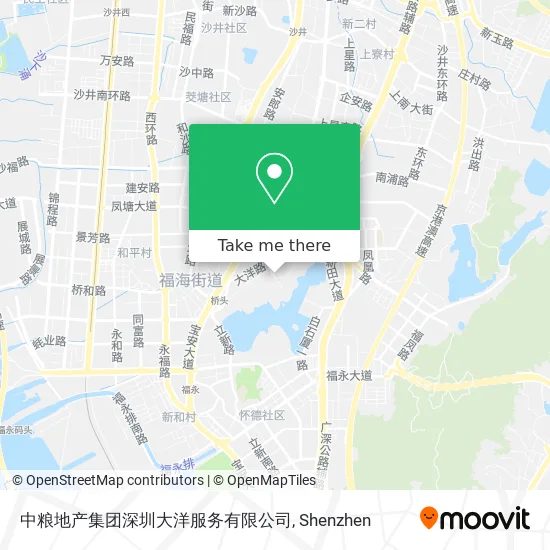 中粮地产集团深圳大洋服务有限公司 map