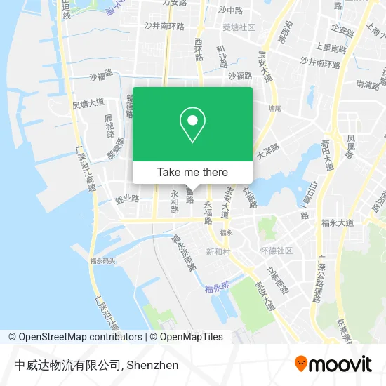 中威达物流有限公司 map