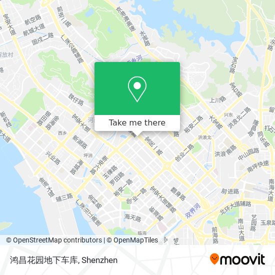 鸿昌花园地下车库 map