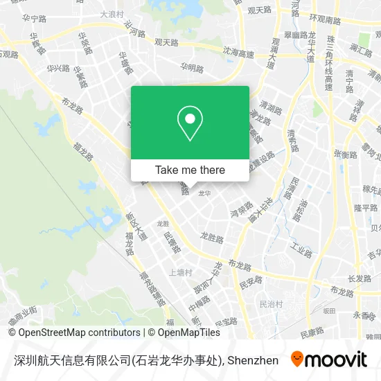 深圳航天信息有限公司(石岩龙华办事处) map