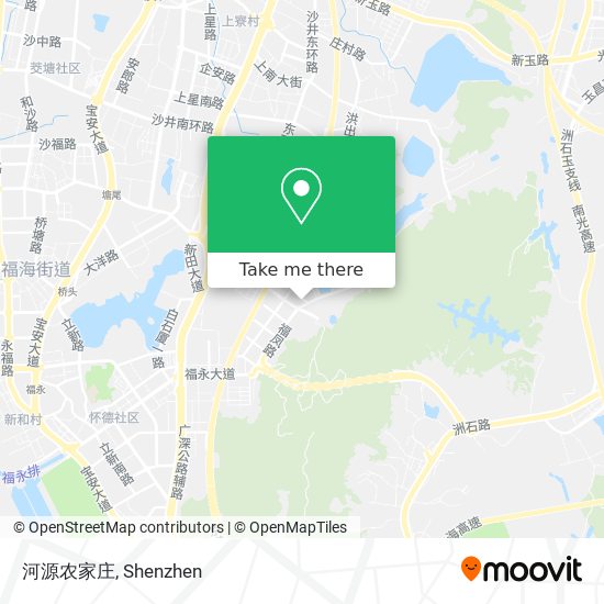 河源农家庄 map