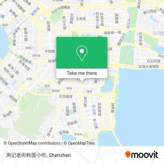 周记老街粉面小吃 map
