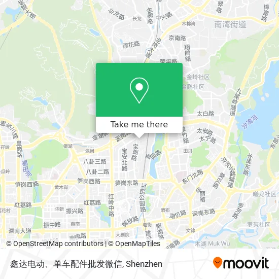 鑫达电动、单车配件批发微信 map