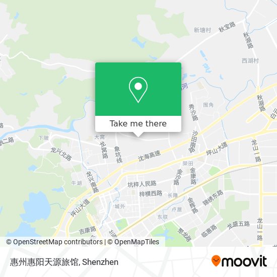 惠州惠阳天源旅馆 map