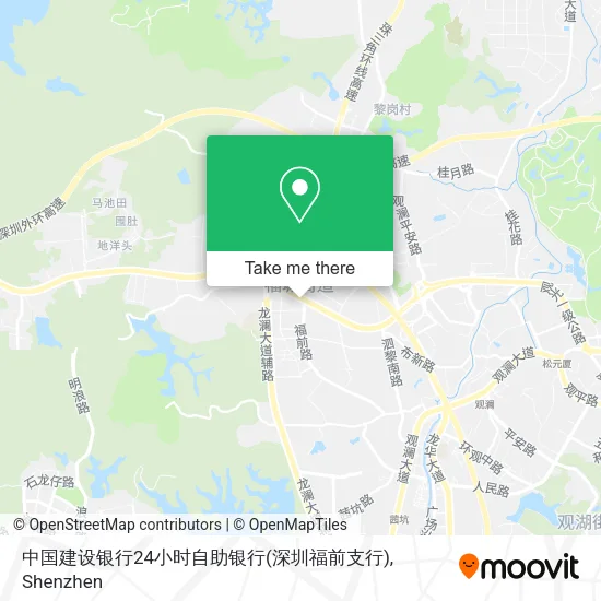 中国建设银行24小时自助银行(深圳福前支行) map