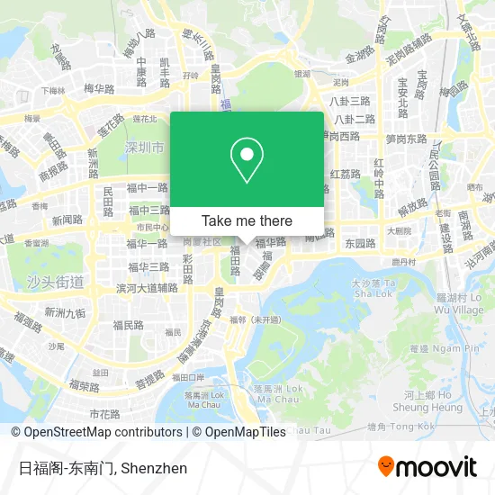 日福阁-东南门 map