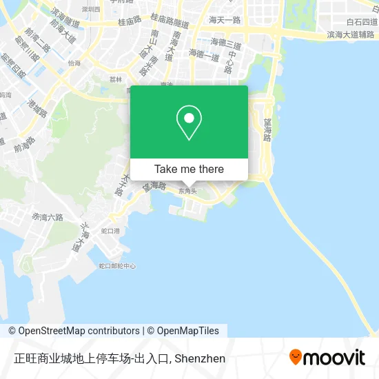 正旺商业城地上停车场-出入口 map