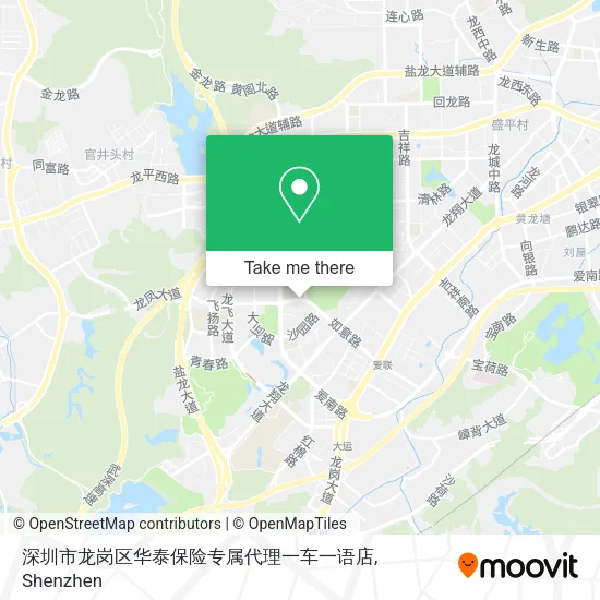 深圳市龙岗区华泰保险专属代理一车一语店 map