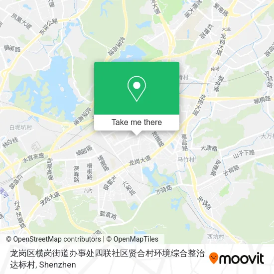 龙岗区横岗街道办事处四联社区贤合村环境综合整治达标村 map