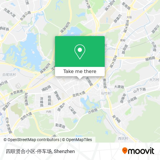 四联贤合小区-停车场 map