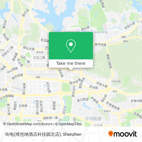 街电(维也纳酒店科技园北店) map