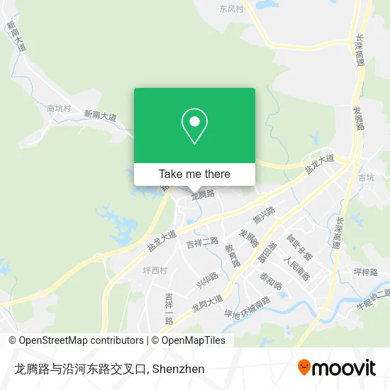龙腾路与沿河东路交叉口 map