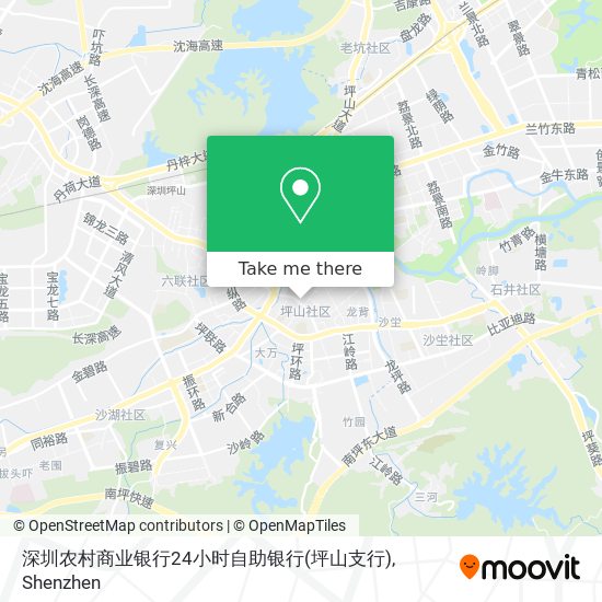 深圳农村商业银行24小时自助银行(坪山支行) map