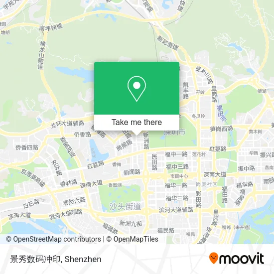 景秀数码冲印 map