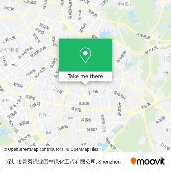 深圳市景秀绿业园林绿化工程有限公司 map