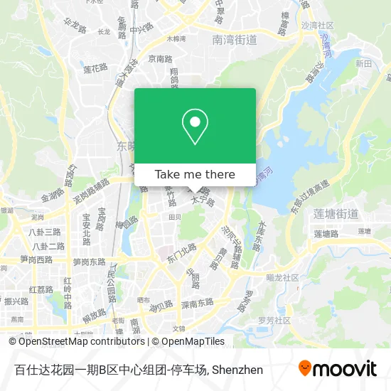 百仕达花园一期B区中心组团-停车场 map