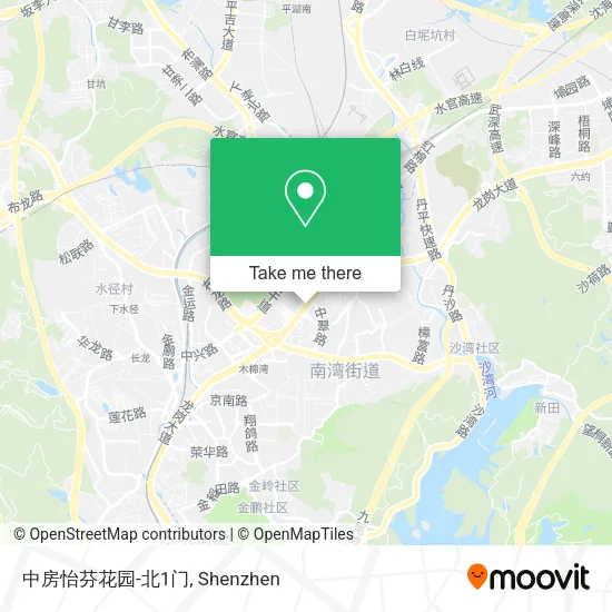 中房怡芬花园-北1门 map
