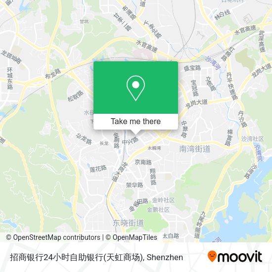 招商银行24小时自助银行(天虹商场) map