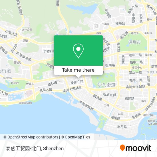 泰然工贸园-北门 map