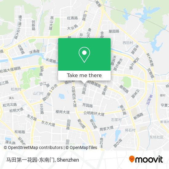 马田第一花园-东南门 map