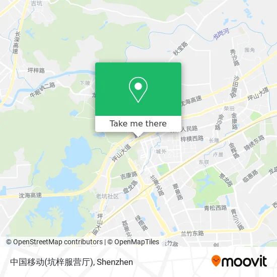 中国移动(坑梓服营厅) map