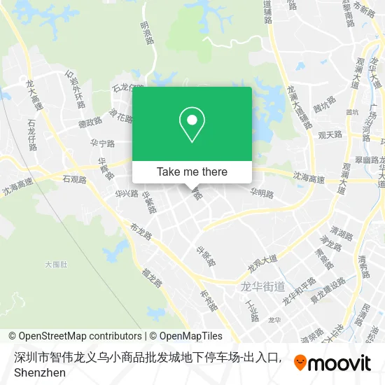 深圳市智伟龙义乌小商品批发城地下停车场-出入口 map