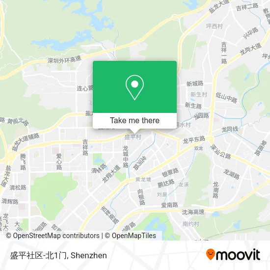 盛平社区-北1门 map