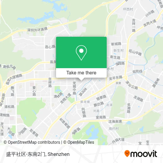 盛平社区-东南2门 map