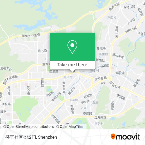盛平社区-北2门 map