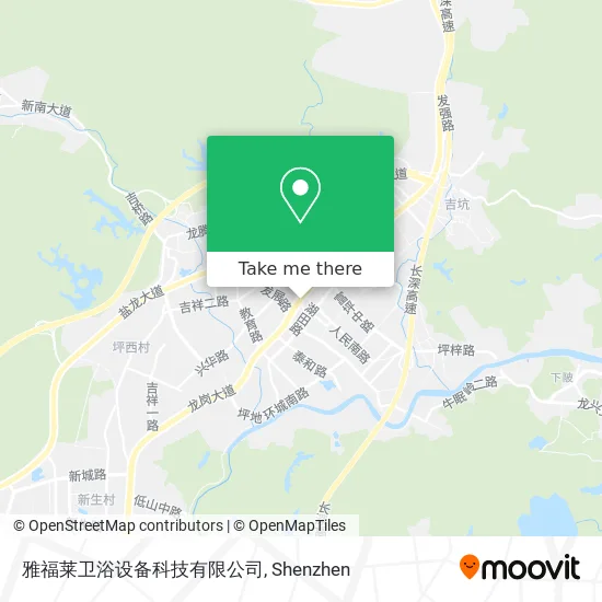 雅福莱卫浴设备科技有限公司 map