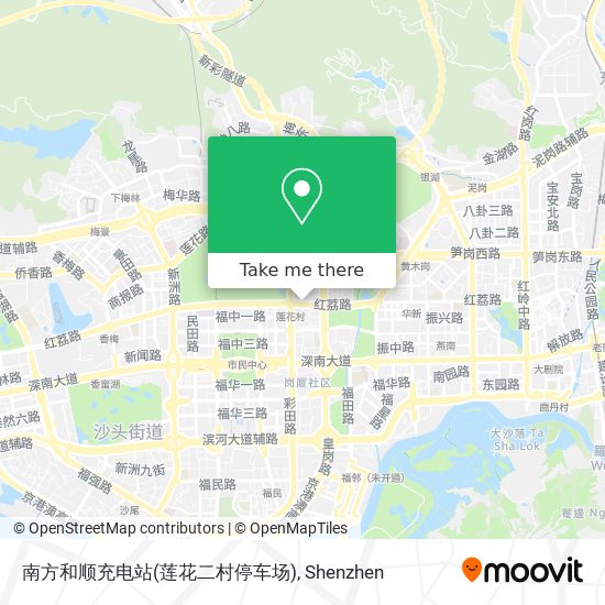 南方和顺充电站(莲花二村停车场) map