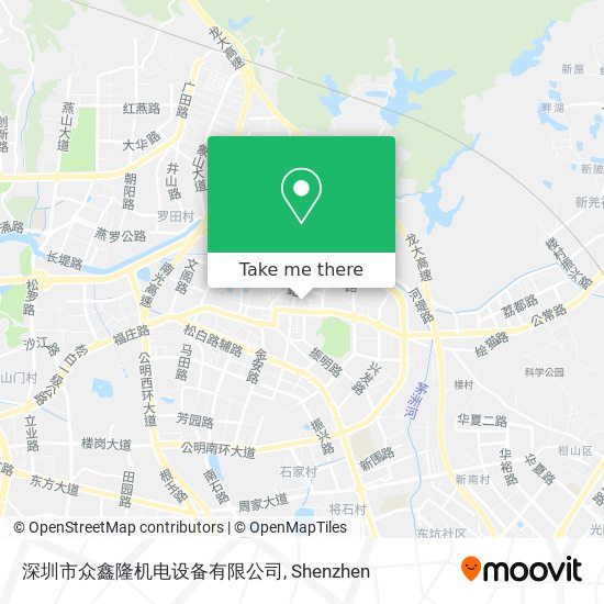 深圳市众鑫隆机电设备有限公司 map