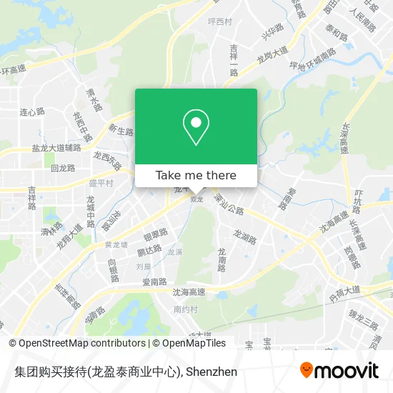 集团购买接待(龙盈泰商业中心) map