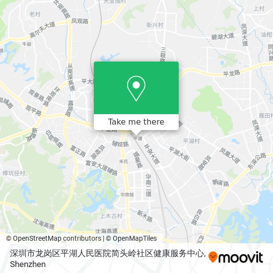 深圳市龙岗区平湖人民医院简头岭社区健康服务中心 map