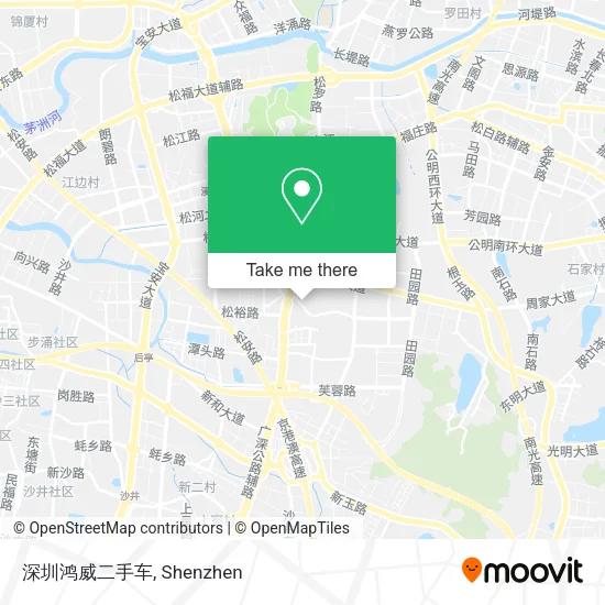 深圳鸿威二手车 map