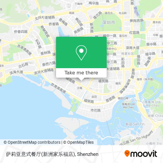 萨莉亚意式餐厅(新洲家乐福店) map