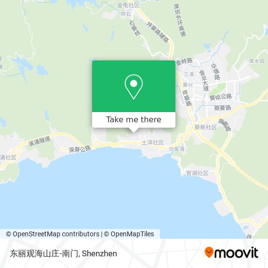东丽观海山庄-南门 map