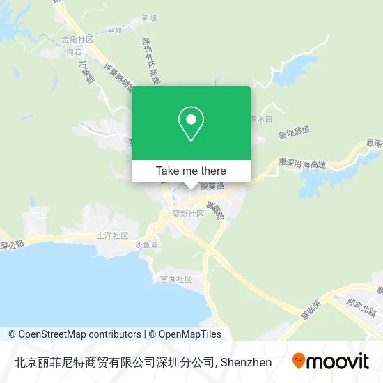 北京丽菲尼特商贸有限公司深圳分公司 map