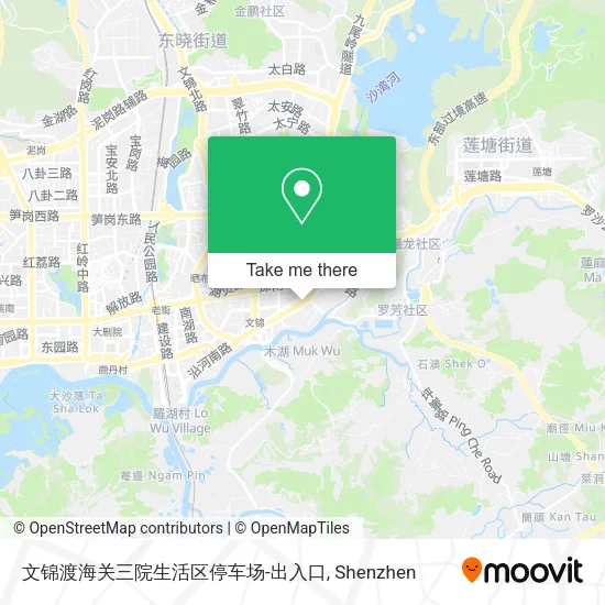 文锦渡海关三院生活区停车场-出入口 map