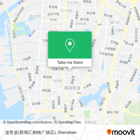 波客派(新领汇购物广场店) map
