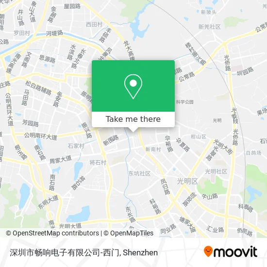 深圳市畅响电子有限公司-西门 map