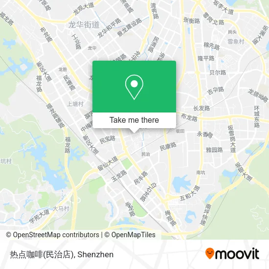 热点咖啡(民治店) map