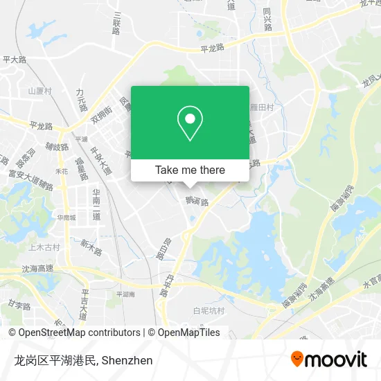 龙岗区平湖港民 map