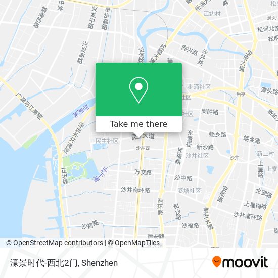 濠景时代-西北2门 map