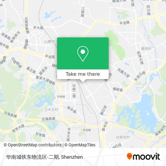 华南城铁东物流区-二期 map
