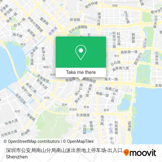 深圳市公安局南山分局南山派出所地上停车场-出入口 map